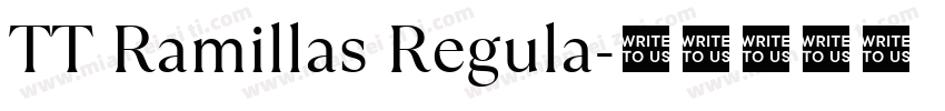 TT Ramillas Regula字体转换